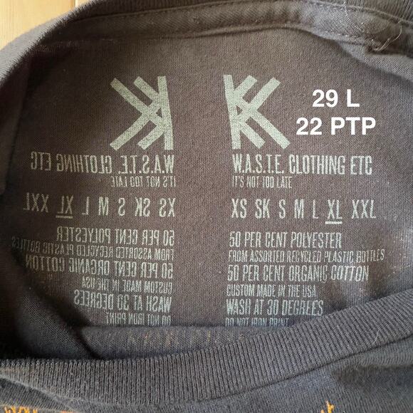 Radiohead Shirt XL Gray Waste Clothing Rock Music 2012 Tour - Picture 5 of 7